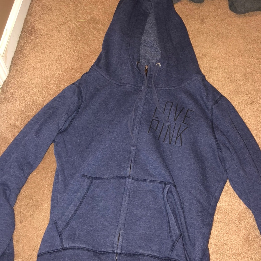 Cowl neck full zip PINK VS